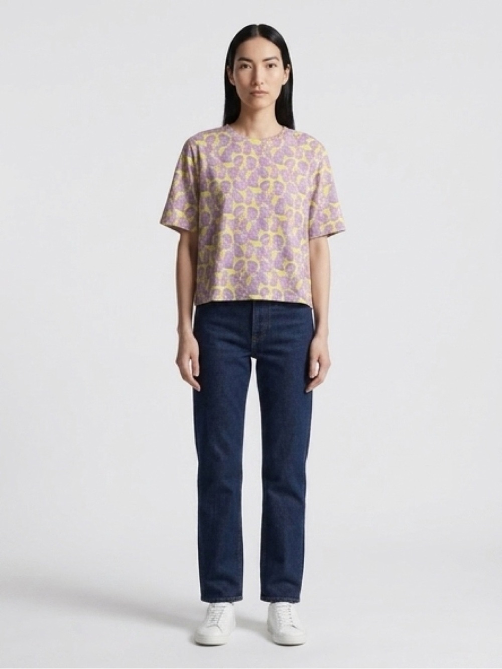 RHODE Purple and Yellow Short Sleeve Tee